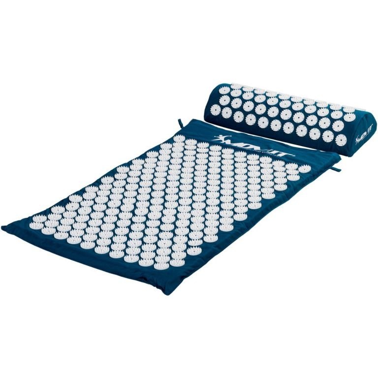 Mata do akupresury z poduszką MOVIT 75 x 44 cm, niebieska